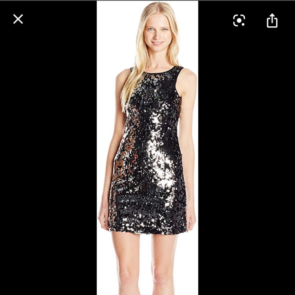 Speechless black sequin dress party L tank cruise Christmas new year dance